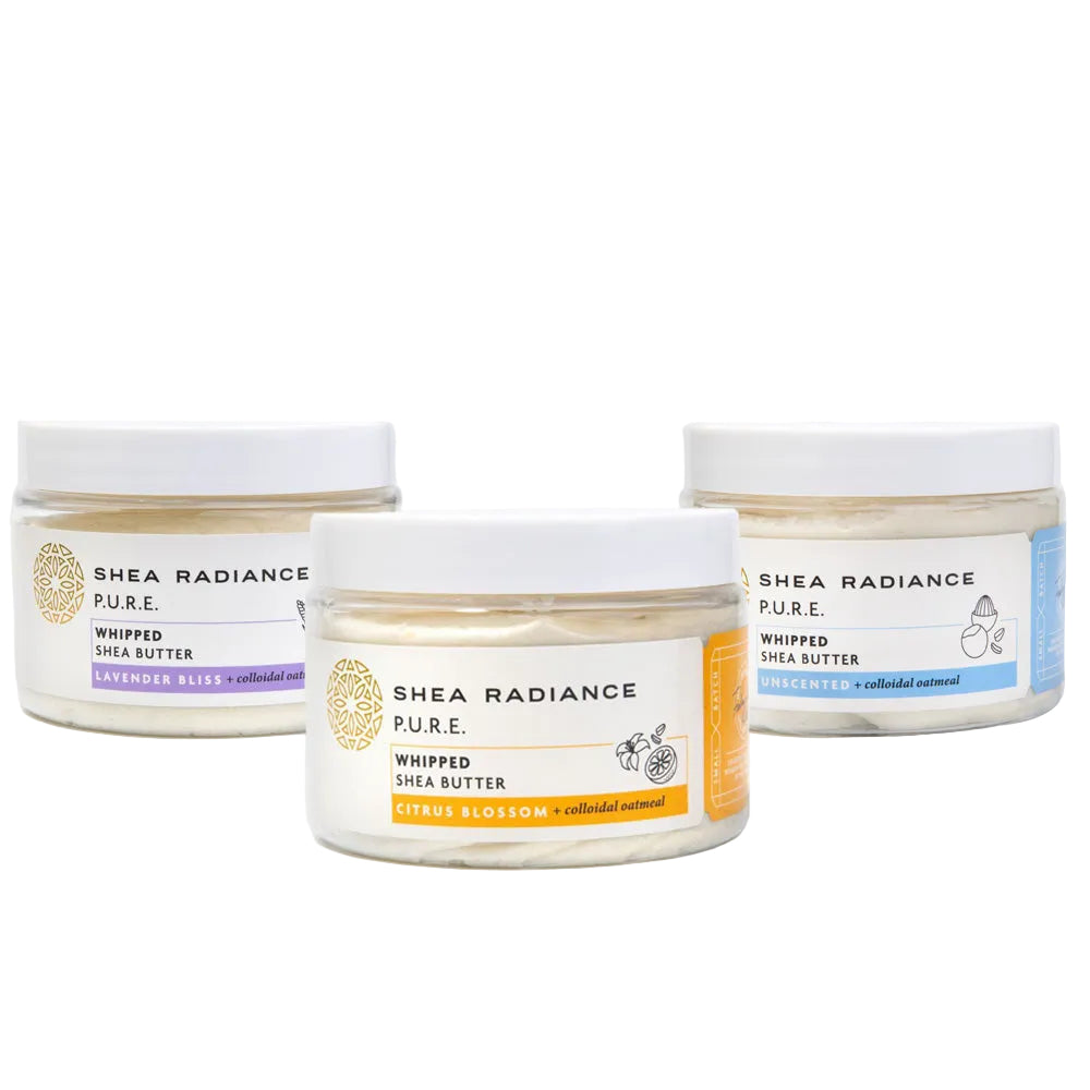 Whipped Shea Body Butter with Colloidal Oatmeal for Dry and Sensitive Skin - WARM WEATHER WARNING