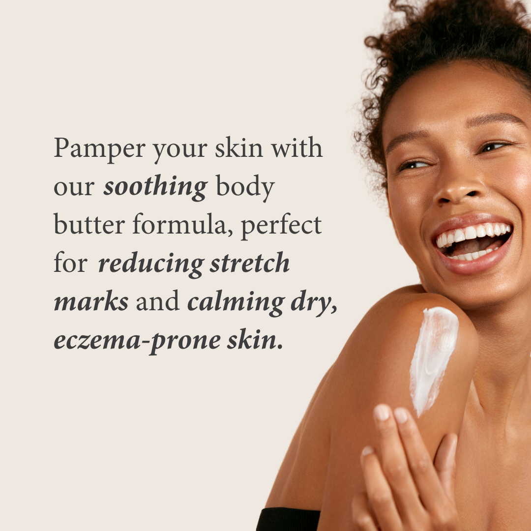 Whipped Shea Body Butter with Colloidal Oatmeal for Dry and Sensitive Skin - WARM WEATHER WARNING